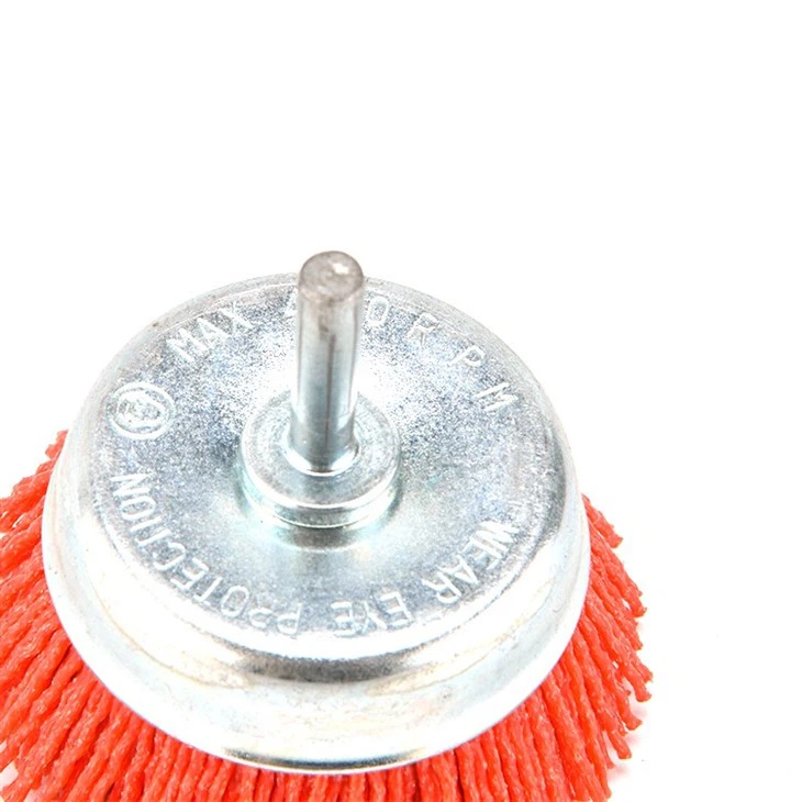 Nylon Wire Cup Brush With Shank